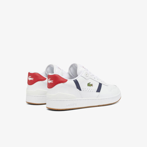 Zapatillas Lacoste Blancas de Piel T-Clip Set 40