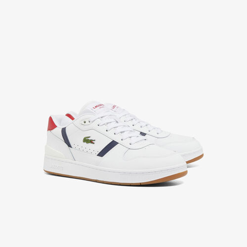 Zapatillas Lacoste Blancas de Piel T-Clip Set 40